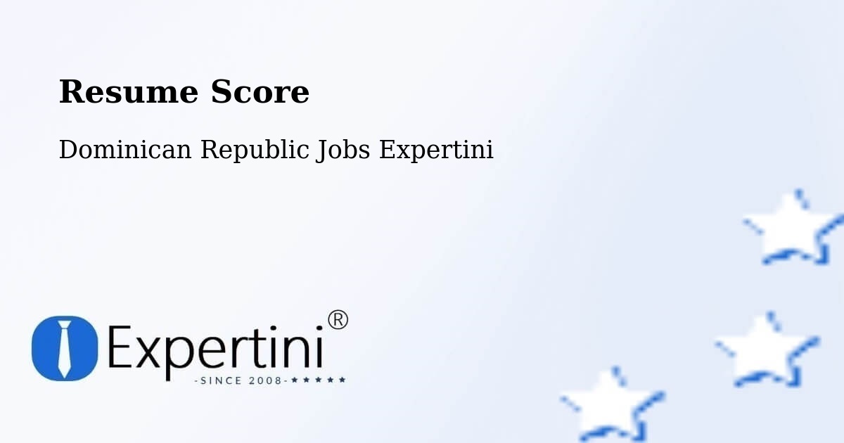 Resume Score & Job Description Match Tool – Cevicos - Dominican Republic Jobs Expertini